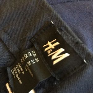H&M navy blue...slim pants